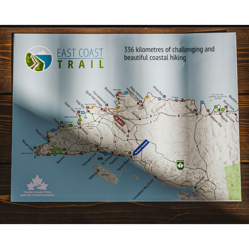 Pacific East Coast Trail Maps Overview Map